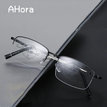 Ahora 360° Ring-Focus Anti Blue Light Readng Reading Alloy Half Frame Business Spectacles Presbyopic Eyglasses Eyewear+1.0to+3.5
Ahora 360° Ring-Focus Anti Blue Light Readng Reading Alloy Half Frame Business Spectacles Presbyopic Eyglasses Eyewear+1.0to+3.5