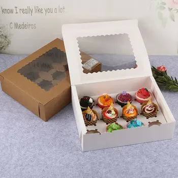 10pcs 12 cupcakes box mousse chaff box muffin cup custard tart box Free Shipping 
10pcs 12 cupcakes box mousse chaff box muffin cup custard tart box Free Shipping