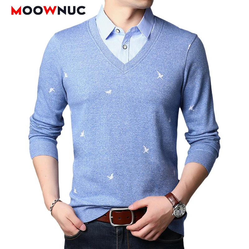 Sweaters Male 2020 New Spring Autumn Fake Two Pieces Warm Fashion Men's Clothes Pullover Smart Casual Sweaters Slim Fit MOOWNUC
Sweaters Male 2020 New Spring Autumn Fake Two Pieces Warm Fashion Men's Clothes Pullover Smart Casual Sweaters Slim Fit MOOWNUC