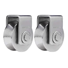 2Pcs 2 Inch V Type Pulley Roller 304 Stainless Steel Sliding Gate Roller Wheel Bearing for Material Handling and Moving
2Pcs 2 Inch V Type Pulley Roller 304 Stainless Steel Sliding Gate Roller Wheel Bearing for Material Handling and Moving