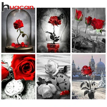 Huacan 5d Diamond Painting Rose Full Square Drill Diamond Embroidery Black And Red Flower Mosaic Craft Kits Wall Art Decor
Huacan 5d Diamond Painting Rose Full Square Drill Diamond Embroidery Black And Red Flower Mosaic Craft Kits Wall Art Decor