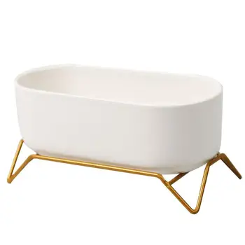 1PC Oval Meaty Flowerpot Ceramic Ironwork Four Foot Base Frame Combination Suit For Home Garden(Golden White)
1PC Oval Meaty Flowerpot Ceramic Ironwork Four Foot Base Frame Combination Suit For Home Garden(Golden White)