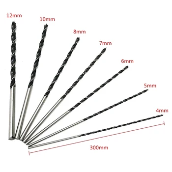 7pcs 300mm Hex Shank Extra Long High Carbon Steel Three Point Twist Drill Bits Kit High Strength Woodworking Drill Bits Tool 
7pcs 300mm Hex Shank Extra Long High Carbon Steel Three Point Twist Drill Bits Kit High Strength Woodworking Drill Bits Tool