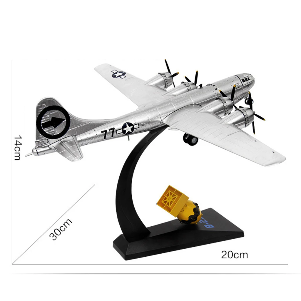 1/144 Simulation WWII B-29 Bomber Fighter Plane Toys with Stand Party Favors 1/144 Simulation WWII B-29 Bomber Fighter Plane Toys with Stand Party Favors