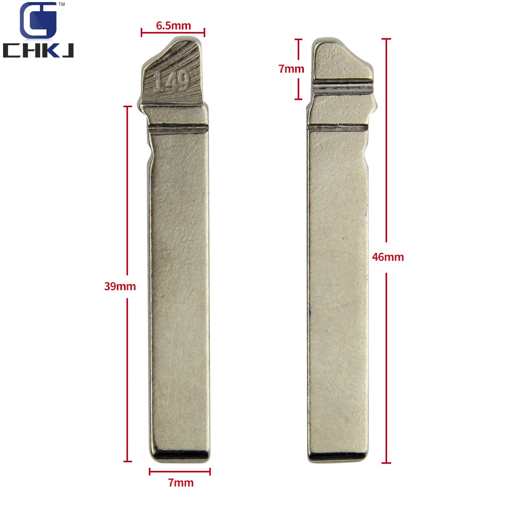 CHKJ 10PCS/LOT HU162T Replacement Flip Folding Remote Key Blade NO.149 Car Key Blank For VW Golf 7 Sportsvan
CHKJ 10PCS/LOT HU162T Replacement Flip Folding Remote Key Blade NO.149 Car Key Blank For VW Golf 7 Sportsvan