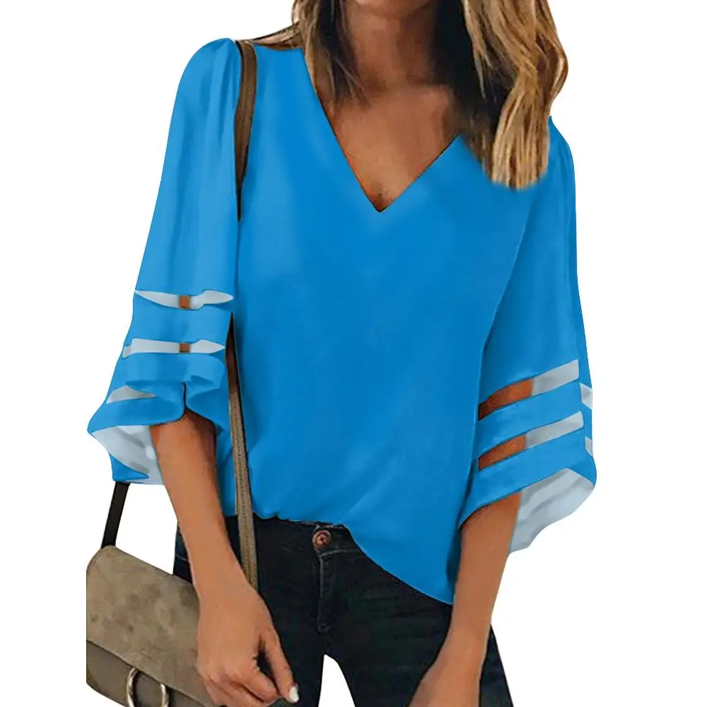 Custom Simplicity Solid color Pattern Casual Chiffon Floral Printed V- Neck Casual Blouse Tops Clothes for Women Summer 2020
Custom Simplicity Solid color Pattern Casual Chiffon Floral Printed V- Neck Casual Blouse Tops Clothes for Women Summer 2020