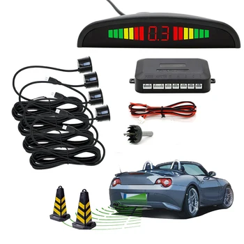 Car Auto Parktronic LED Parking Sensor with 4 Sensors Reverse Backup Car Parking Radar Monitor Detector System Backlight Display
Car Auto Parktronic LED Parking Sensor with 4 Sensors Reverse Backup Car Parking Radar Monitor Detector System Backlight Display