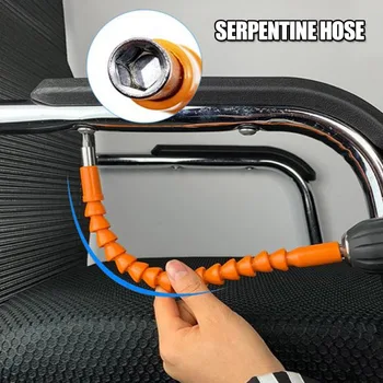 Multifunctional Snake Flexible Hose Cardan Shaft Connection Soft Extension Rod for Electric Drill Screwdriver Bit CLH@8
Multifunctional Snake Flexible Hose Cardan Shaft Connection Soft Extension Rod for Electric Drill Screwdriver Bit CLH@8