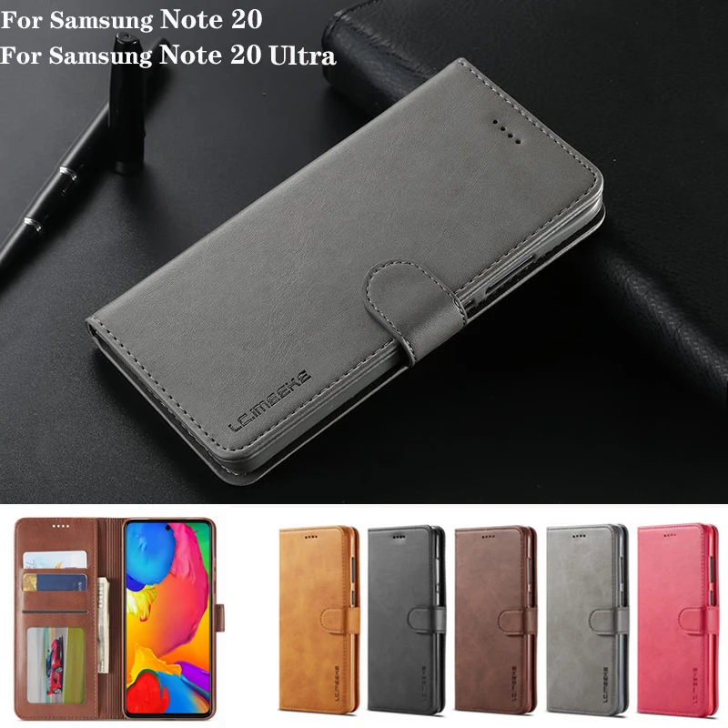 Чехол для Samsung Galaxy Note 20 Ультра чехол роскошный флип с магнитной застежкой кожаный