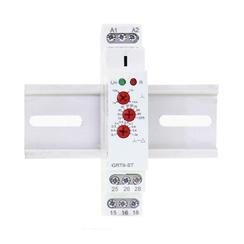 GRT8-ST AC230V Din Rail Delay on Star Delta Time Relay 16A Industrial Control Auto Timer Relays Time Delay
GRT8-ST AC230V Din Rail Delay on Star Delta Time Relay 16A Industrial Control Auto Timer Relays Time Delay