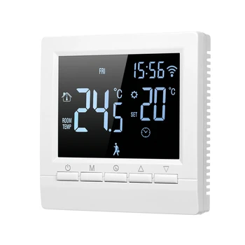 Smart Thermostat Digital Temperature Controller LCD Display Week Programmable Electric Floor Heating Thermostat
Smart Thermostat Digital Temperature Controller LCD Display Week Programmable Electric Floor Heating Thermostat