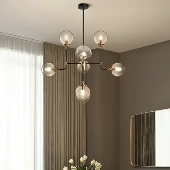 Modern Style Glass Magic Bean Art Personality Molecular Bubble Ball Nordic Multi-head Restaurant Coffee Shop LED Chandelier 
Modern Style Glass Magic Bean Art Personality Molecular Bubble Ball Nordic Multi-head Restaurant Coffee Shop LED Chandelier