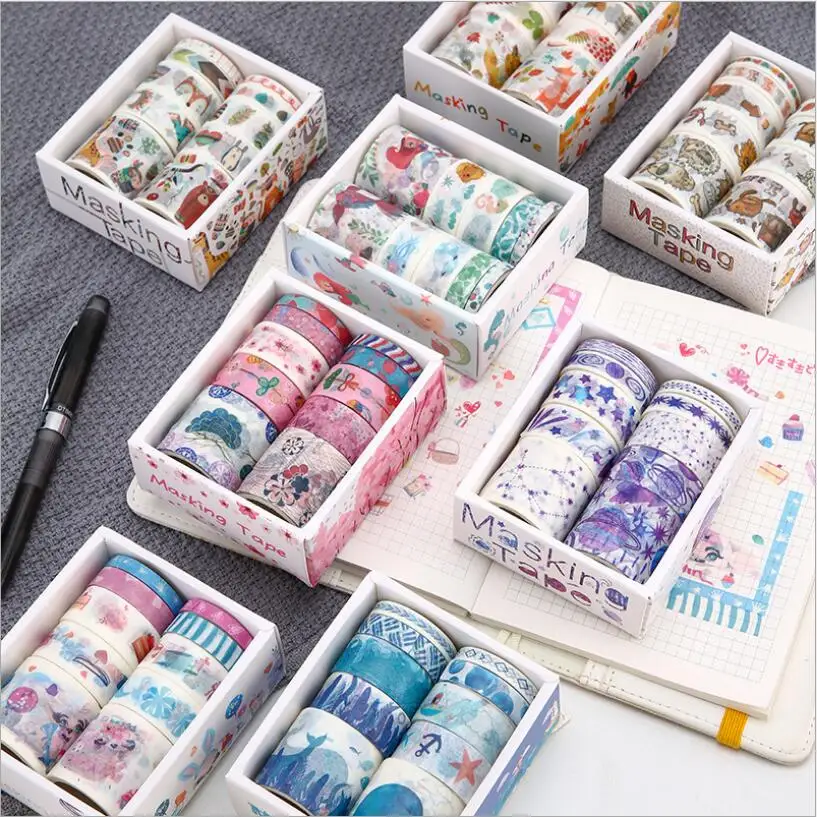 10pcs/lot Cute DIY sakura Animal Washi Tape Decorative Adhesive Tapes Masking Tape For Scrapbooking Decoration Material Escolar
10pcs/lot Cute DIY sakura Animal Washi Tape Decorative Adhesive Tapes Masking Tape For Scrapbooking Decoration Material Escolar
