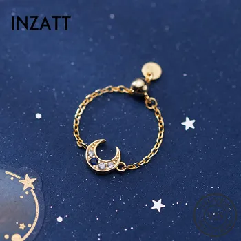 INZATT Real 925 Sterling Silver Zircon Moon Ring For Fashion Women Birthday Party Cute Fine Jewelry Accessories Birthday Gift 
INZATT Real 925 Sterling Silver Zircon Moon Ring For Fashion Women Birthday Party Cute Fine Jewelry Accessories Birthday Gift