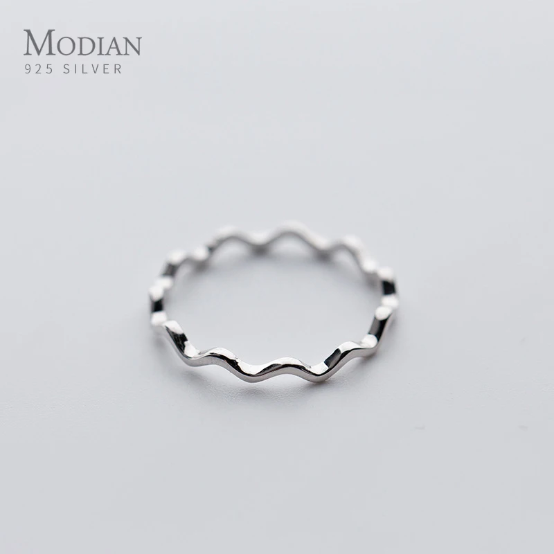 Modian Glossy Simple Wave Ring for Women Fashion 925 Sterling Silver Geometric Curve Rings Korea Style Fine Jewelry Girl Gift
Modian Glossy Simple Wave Ring for Women Fashion 925 Sterling Silver Geometric Curve Rings Korea Style Fine Jewelry Girl Gift