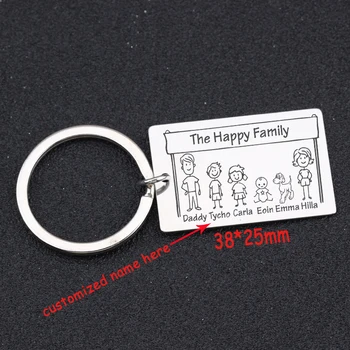 Happy Family Keychain Hand Stamped Drawing Personalized Name For Family Member Gift Family Portrait Jewelry 
Happy Family Keychain Hand Stamped Drawing Personalized Name For Family Member Gift Family Portrait Jewelry