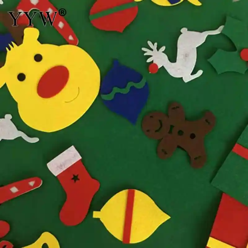 felt christmas tree new year gifts for kids toys noel artificial