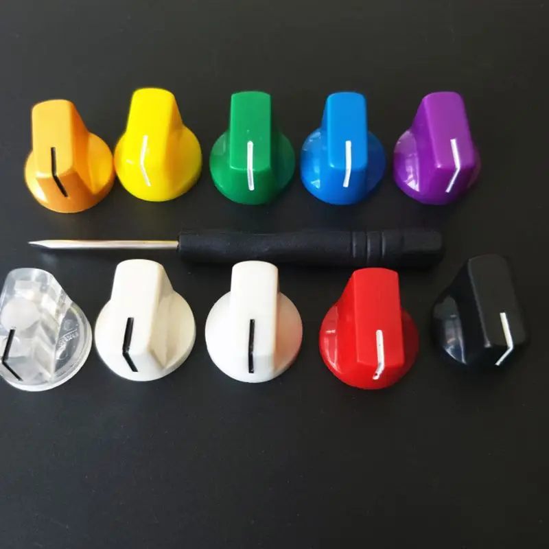 100x Guitar AMP Effect Pedal Knobs Davies 1510 Style Pointer Knob 1/4" 6.4mm Shaft Potentiometer Knob for Pots
100x Guitar AMP Effect Pedal Knobs Davies 1510 Style Pointer Knob 1/4" 6.4mm Shaft Potentiometer Knob for Pots