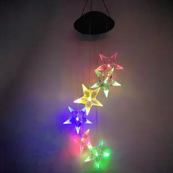LED Solar Light Color Changing Wind Chime Blue Star Light Waterproof Decorative Lights for Outdoor Garden Courtyard
LED Solar Light Color Changing Wind Chime Blue Star Light Waterproof Decorative Lights for Outdoor Garden Courtyard