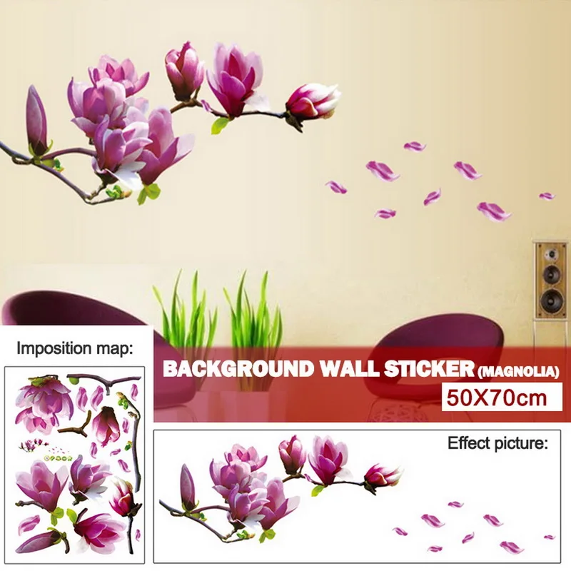 Removable Sticker Flower Wall Decal Tree Branches Adhesive Art Decor Peel and Stick Fit to Living Room TV Background Bedroom
Removable Sticker Flower Wall Decal Tree Branches Adhesive Art Decor Peel and Stick Fit to Living Room TV Background Bedroom