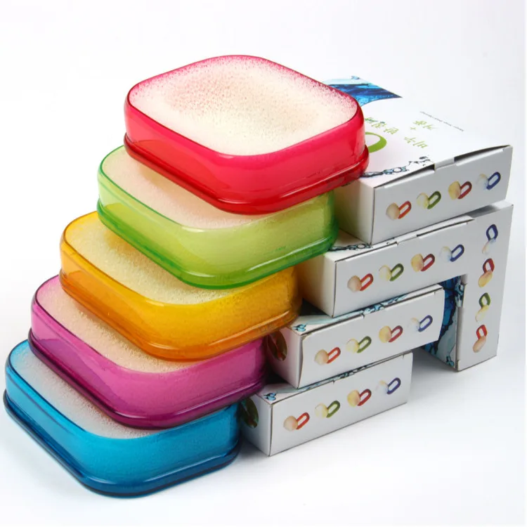 Creative Multi-functional Soap Box Sponge Soap Dish Candy Color Water Draining Soap Box zao pan
Creative Multi-functional Soap Box Sponge Soap Dish Candy Color Water Draining Soap Box zao pan