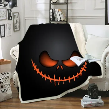 Happy Halloween Sherpa Blanket Skull/Unicorn Skull/Spider Web Throw Blanket 3D Print Weighted Blanket For Kids Adults Blanket
Happy Halloween Sherpa Blanket Skull/Unicorn Skull/Spider Web Throw Blanket 3D Print Weighted Blanket For Kids Adults Blanket