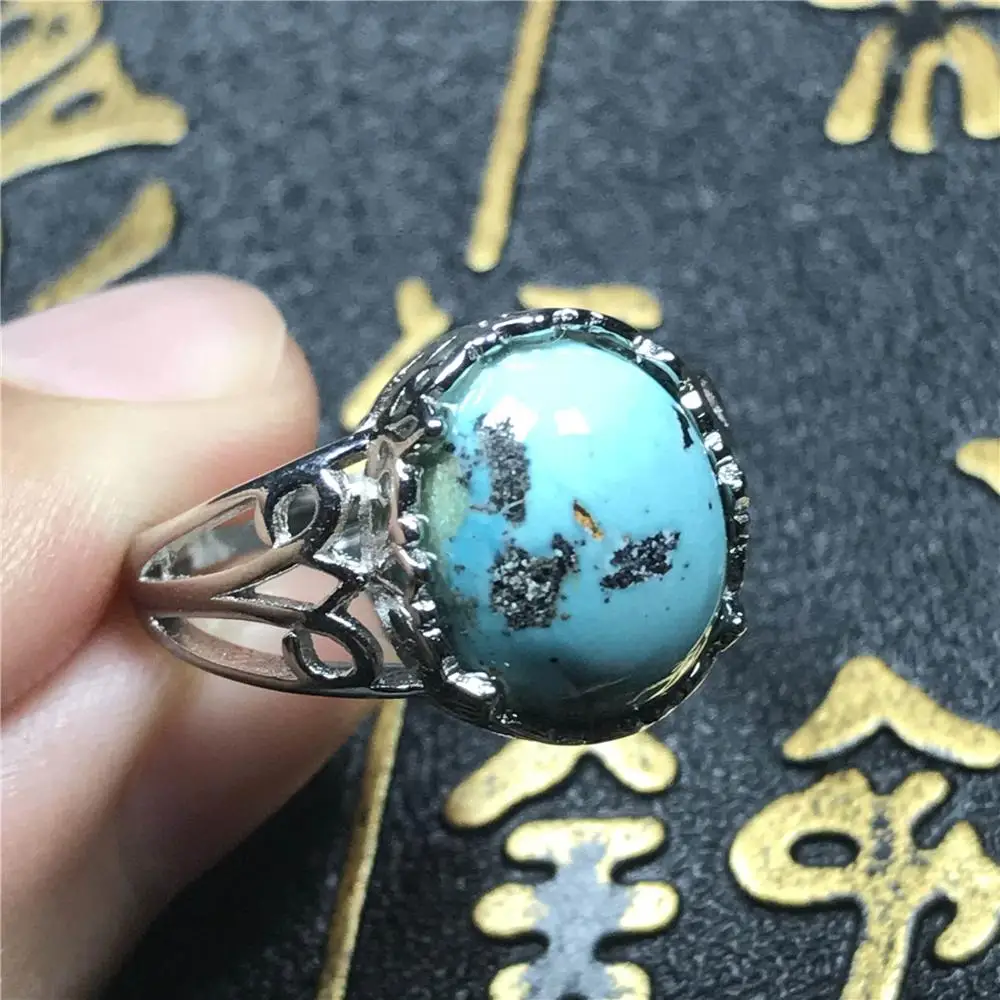 New Natural Turquoise Stone Ring For Woman Man Love Gift Crystal 13.8x12mm Beads Stone Fashion Adjustable Ring Jewelry AAAA
New Natural Turquoise Stone Ring For Woman Man Love Gift Crystal 13.8x12mm Beads Stone Fashion Adjustable Ring Jewelry AAAA