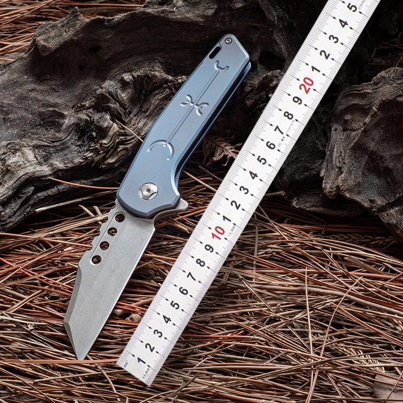 Outdoor with Stainless Steel 8CR14 Blade TC4 Titanium Alloy Handle Camping Survival Tactical Hunting Kitchen Folding Knife
Outdoor with Stainless Steel 8CR14 Blade TC4 Titanium Alloy Handle Camping Survival Tactical Hunting Kitchen Folding Knife