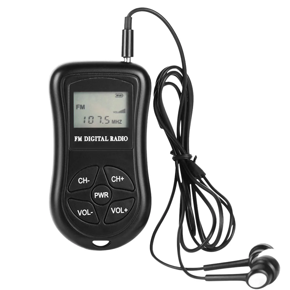 KDKA-600 Mini FM стерео радио портативный цифровой приемник DSP с 1 15 дюймовым ЖК-дисплеем