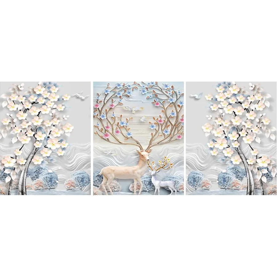 Oil Painting By Numbers Reindeer/3Pcs DIY Paint by numbers On Canvas Home Decor Frameless Digital Painting
Oil Painting By Numbers Reindeer/3Pcs DIY Paint by numbers On Canvas Home Decor Frameless Digital Painting