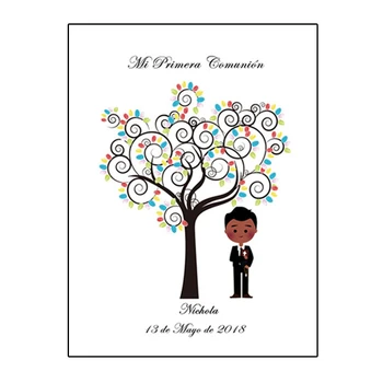 Qianxiaozhen Personalized Canvas Fingerprint Tree Signature DIY Guest Book For Boy First Holy Communion Souvenir Decorations
Qianxiaozhen Personalized Canvas Fingerprint Tree Signature DIY Guest Book For Boy First Holy Communion Souvenir Decorations