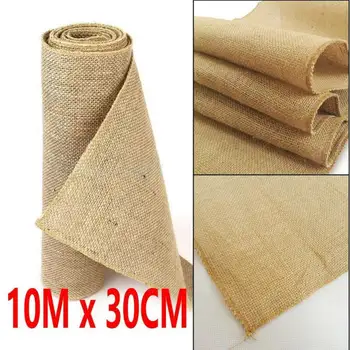 10M X 30CM Hessian Table Runners Hessian Roll Fabric Burlap Jute Rustic Wedding Jute Cloth Tablecloth Burlap Table Flag
10M X 30CM Hessian Table Runners Hessian Roll Fabric Burlap Jute Rustic Wedding Jute Cloth Tablecloth Burlap Table Flag