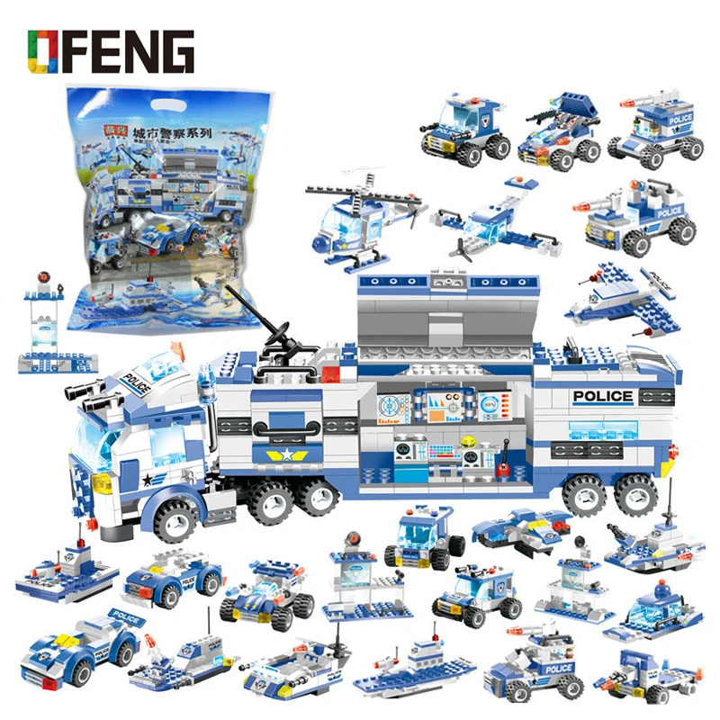 SWAT City Police Series Building Blocks Vehicle Helicopter Police Staction Bricks Compatible Buidling Kits for Children Gifts
SWAT City Police Series Building Blocks Vehicle Helicopter Police Staction Bricks Compatible Buidling Kits for Children Gifts