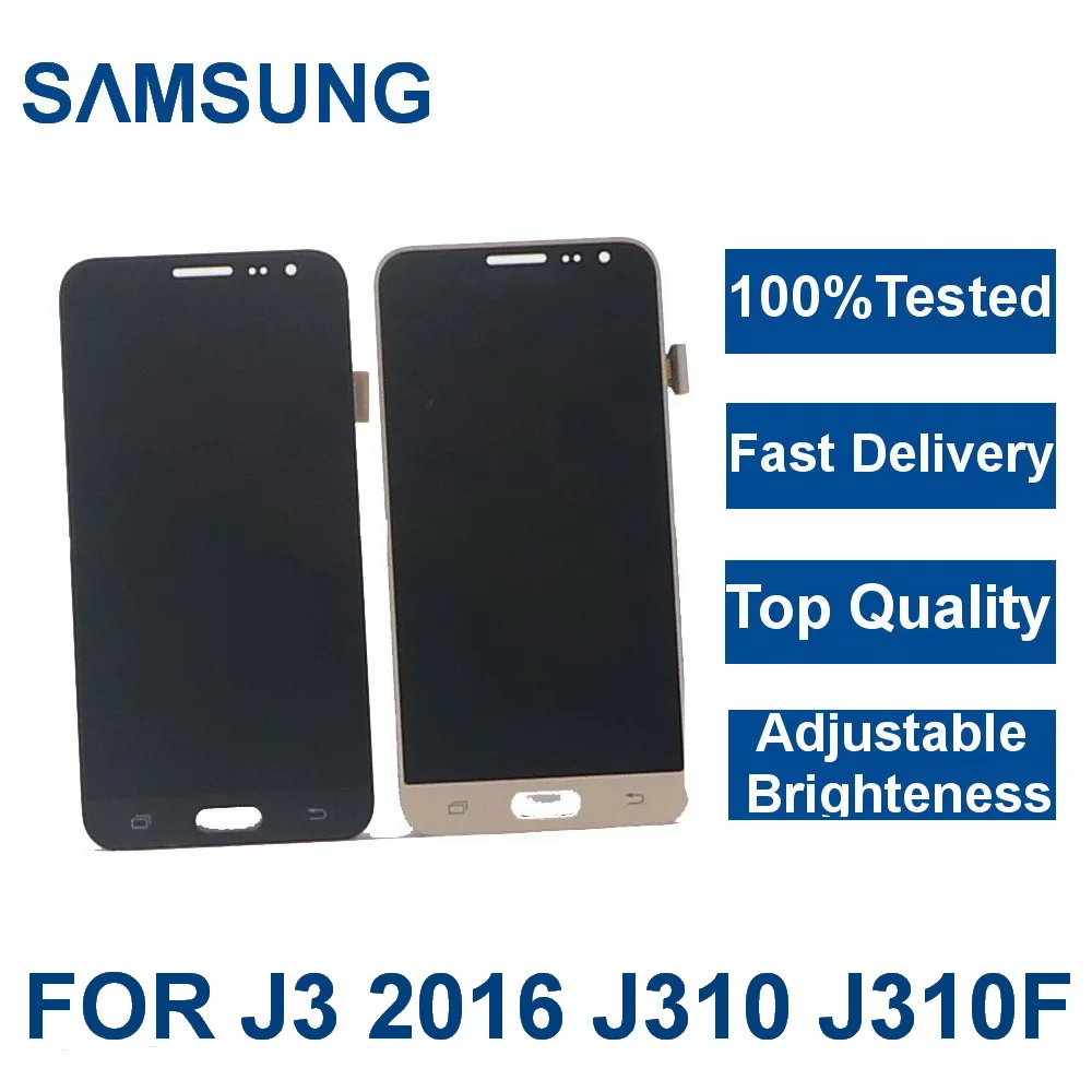 For Samsung Galaxy J3 2016 J310 J310F J310H Mobile phone LCD Display Touch Screen Digitizer Assembly With Brightness Adjustment
For Samsung Galaxy J3 2016 J310 J310F J310H Mobile phone LCD Display Touch Screen Digitizer Assembly With Brightness Adjustment