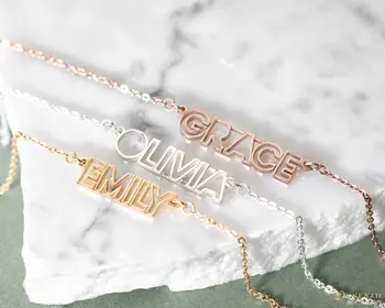 Stainless Steel Personalized Cut Out Name Necklaces For Women Custom Make Jewelry Rose Gold Color Chain Quote Letter Necklace
Stainless Steel Personalized Cut Out Name Necklaces For Women Custom Make Jewelry Rose Gold Color Chain Quote Letter Necklace