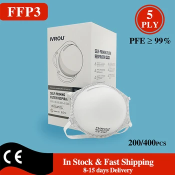 CE FFP3 Face Mask Top Quality Best Protective Facial Mouth Masks Cup Round Dustproof Particular Respirator 200/360 Pcs Wholesale
CE FFP3 Face Mask Top Quality Best Protective Facial Mouth Masks Cup Round Dustproof Particular Respirator 200/360 Pcs Wholesale