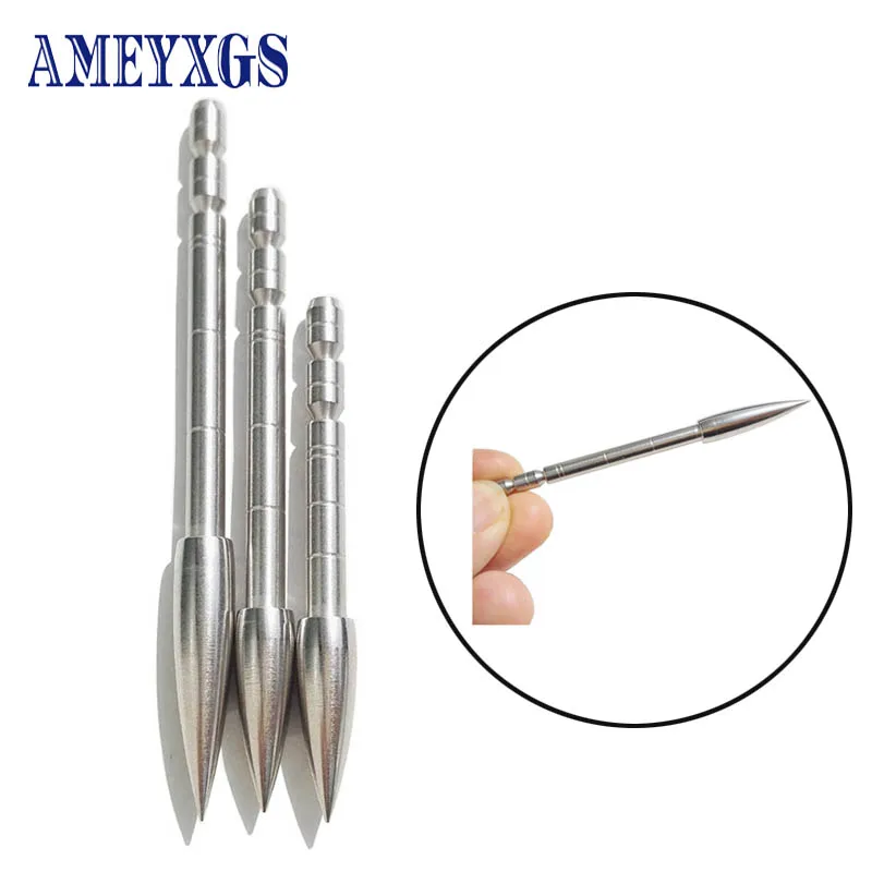 12pcs Archery Target Arrowhead Stainless Steel 100/120/150 Grain Point Field Tips 4.2mm Interpolated Arrow Hunting Accessories
12pcs Archery Target Arrowhead Stainless Steel 100/120/150 Grain Point Field Tips 4.2mm Interpolated Arrow Hunting Accessories