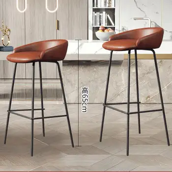 Northern Europe Light Luxury Bar Chair Household Modern Simple High Chair Iron Leisure Bar Front Desk Coffee Shop High Stool
Northern Europe Light Luxury Bar Chair Household Modern Simple High Chair Iron Leisure Bar Front Desk Coffee Shop High Stool