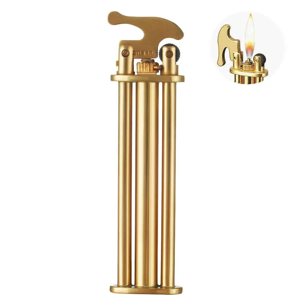 Retro Style Flint Lighter,Windproof Butane Refillable Ultra-thin Pure Copper Creative Portable Flame adjustable Cigarette
Retro Style Flint Lighter,Windproof Butane Refillable Ultra-thin Pure Copper Creative Portable Flame adjustable Cigarette