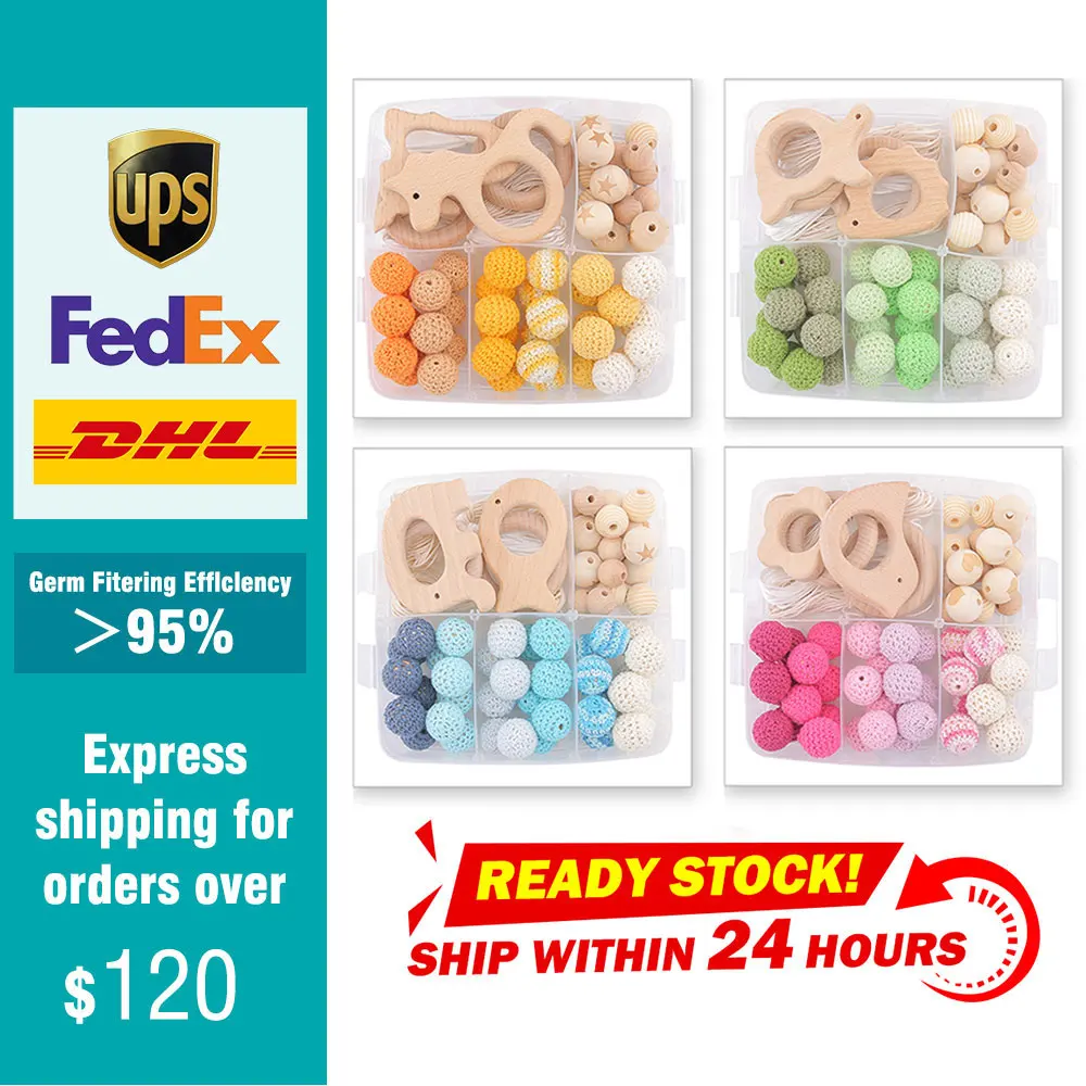 1 Set Baby Teether DIY Silicone Beads Pacifier Clip Chain Baby Mobile Wool ball Wooden Crochet Beads Accessories For Kid Goods
1 Set Baby Teether DIY Silicone Beads Pacifier Clip Chain Baby Mobile Wool ball Wooden Crochet Beads Accessories For Kid Goods
