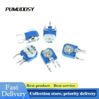 30PCS/LOT WH06-1 Multiturn Trimmer Potentiometer RM-063 RM063 201 200R ohm Vertical Blue White Adjustable Resistor 
30PCS/LOT WH06-1 Multiturn Trimmer Potentiometer RM-063 RM063 201 200R ohm Vertical Blue White Adjustable Resistor