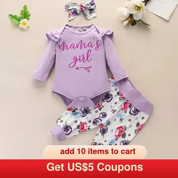 Melario Baby Girls Clothes Set Autumn Cute Letter Print Romper and Floral Print Pants Girls Outfits Fashion Romper Suits
Melario Baby Girls Clothes Set Autumn Cute Letter Print Romper and Floral Print Pants Girls Outfits Fashion Romper Suits