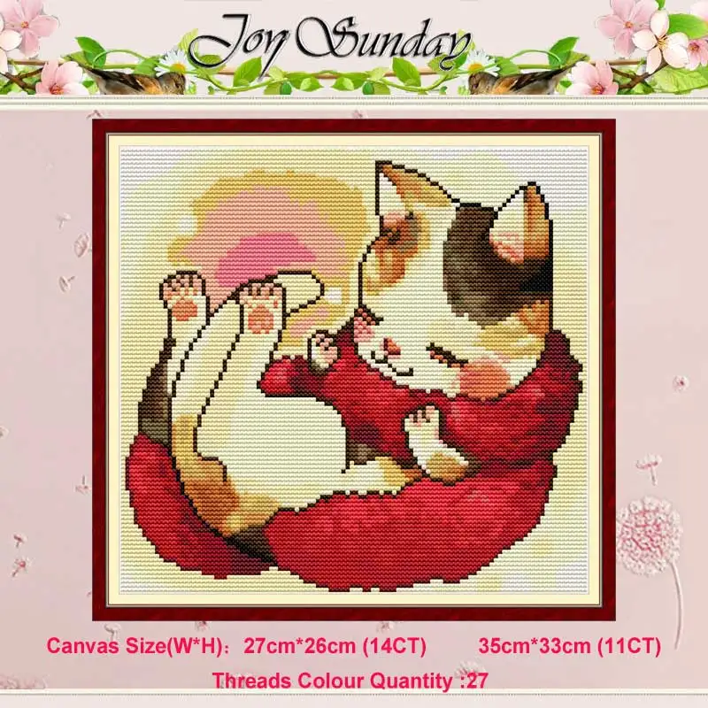 A cat with a red scarf counted 11CT 14CT Cross Stitch Set DIY DMC Chinese Cross-stitch Kit Embroidery Needlework Home Decor
A cat with a red scarf counted 11CT 14CT Cross Stitch Set DIY DMC Chinese Cross-stitch Kit Embroidery Needlework Home Decor