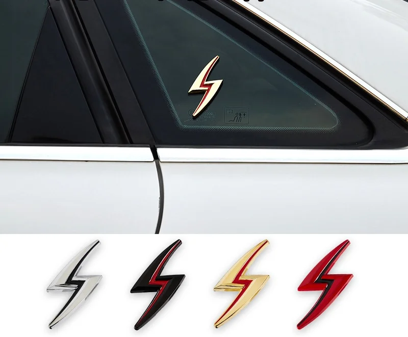 

1 Pcs 3D Metal S Lightning Car Body Emblem Badge fender Rear Trunk Car Stickers Decals for Nissan Car Exterior Accessories