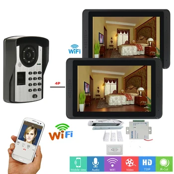 Password Fingerprint Unlock Video Intercom 7 Inch Wifi Wireless Video Door Phone Doorbell Intercom Camera KIT+Door Opening Lock
Password Fingerprint Unlock Video Intercom 7 Inch Wifi Wireless Video Door Phone Doorbell Intercom Camera KIT+Door Opening Lock