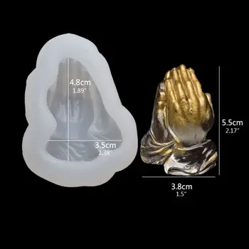 Buddhism Prayer Hand Pendant Silicone Resin Mold Buddha Bead Mold Jewelry Tools Dried Flower Resin Decorative DIY Hand Crafts
Buddhism Prayer Hand Pendant Silicone Resin Mold Buddha Bead Mold Jewelry Tools Dried Flower Resin Decorative DIY Hand Crafts