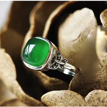 HIGH QUALITY 925 STERLING SILVER RING BUTTERFLY SHAPE GIRLS FEMALE JEWELRY RETRO FEMALE GREEN CHALCEDONY RINGS LOVERS BEST GIFT
HIGH QUALITY 925 STERLING SILVER RING BUTTERFLY SHAPE GIRLS FEMALE JEWELRY RETRO FEMALE GREEN CHALCEDONY RINGS LOVERS BEST GIFT