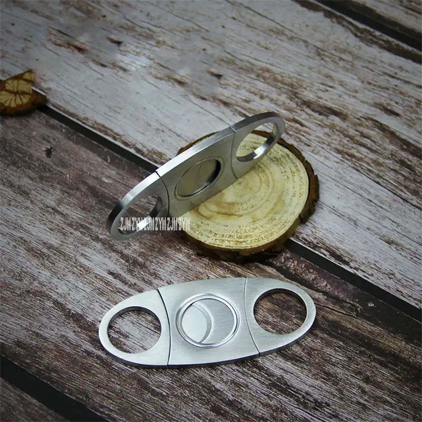 c01 2pcs 22mm stainless steel round cigar scissors cutter metal
