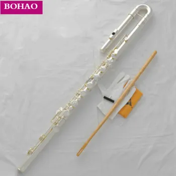 Professional new silver bass flute C key closing set G key Italian pad protection case
Professional new silver bass flute C key closing set G key Italian pad protection case