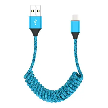 Spring Micro USB Type C Cable stable Fast Charger Retractable Data Cable Nylon tangle-free design Superior durability
Spring Micro USB Type C Cable stable Fast Charger Retractable Data Cable Nylon tangle-free design Superior durability